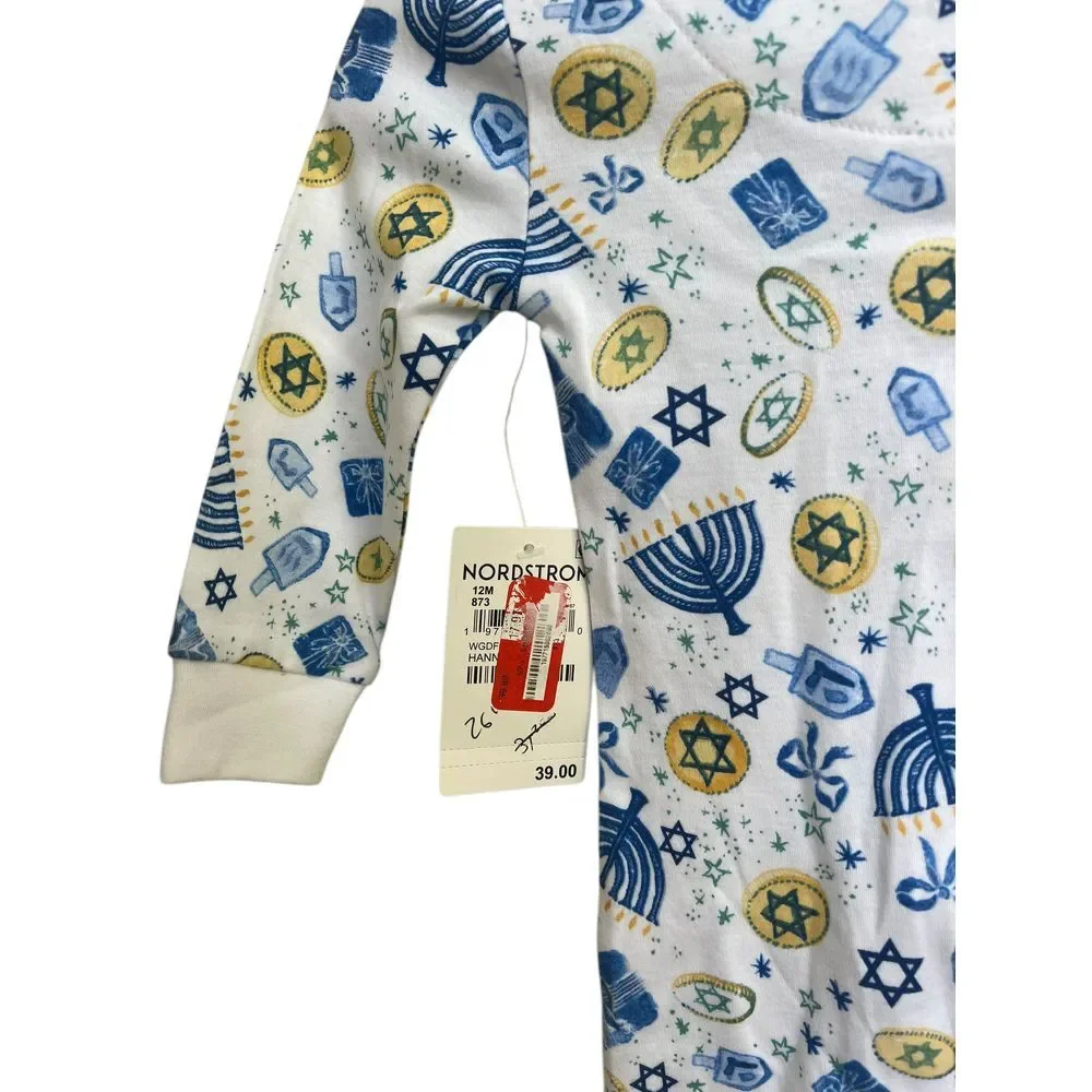 Sammy + Nat Hanukkah 1 Piece Zip Up Pajama Size‎ 12 months NWT
